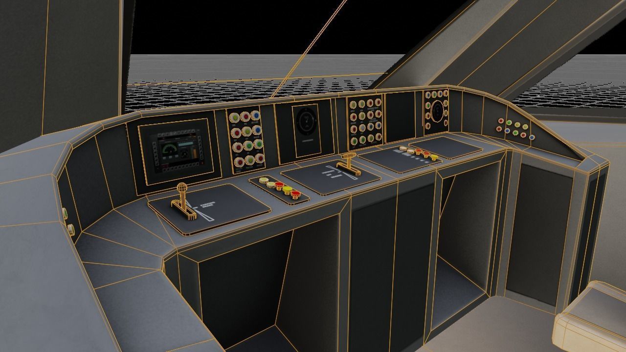 vande bharat express train 18 Low-poly 3D model_19