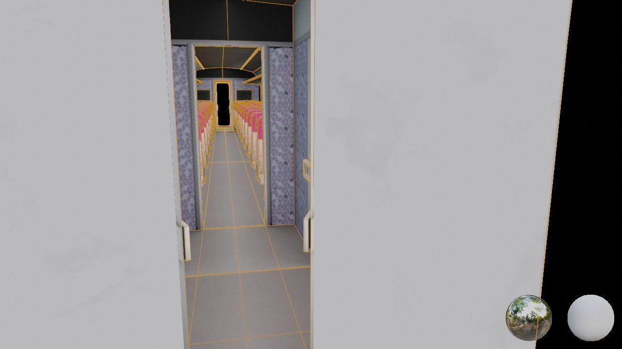 vande bharat express train 18 Low-poly 3D model_9