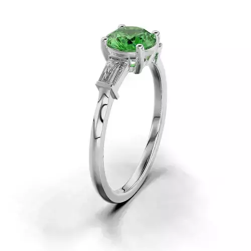 Women ring with round stones and marquis 15