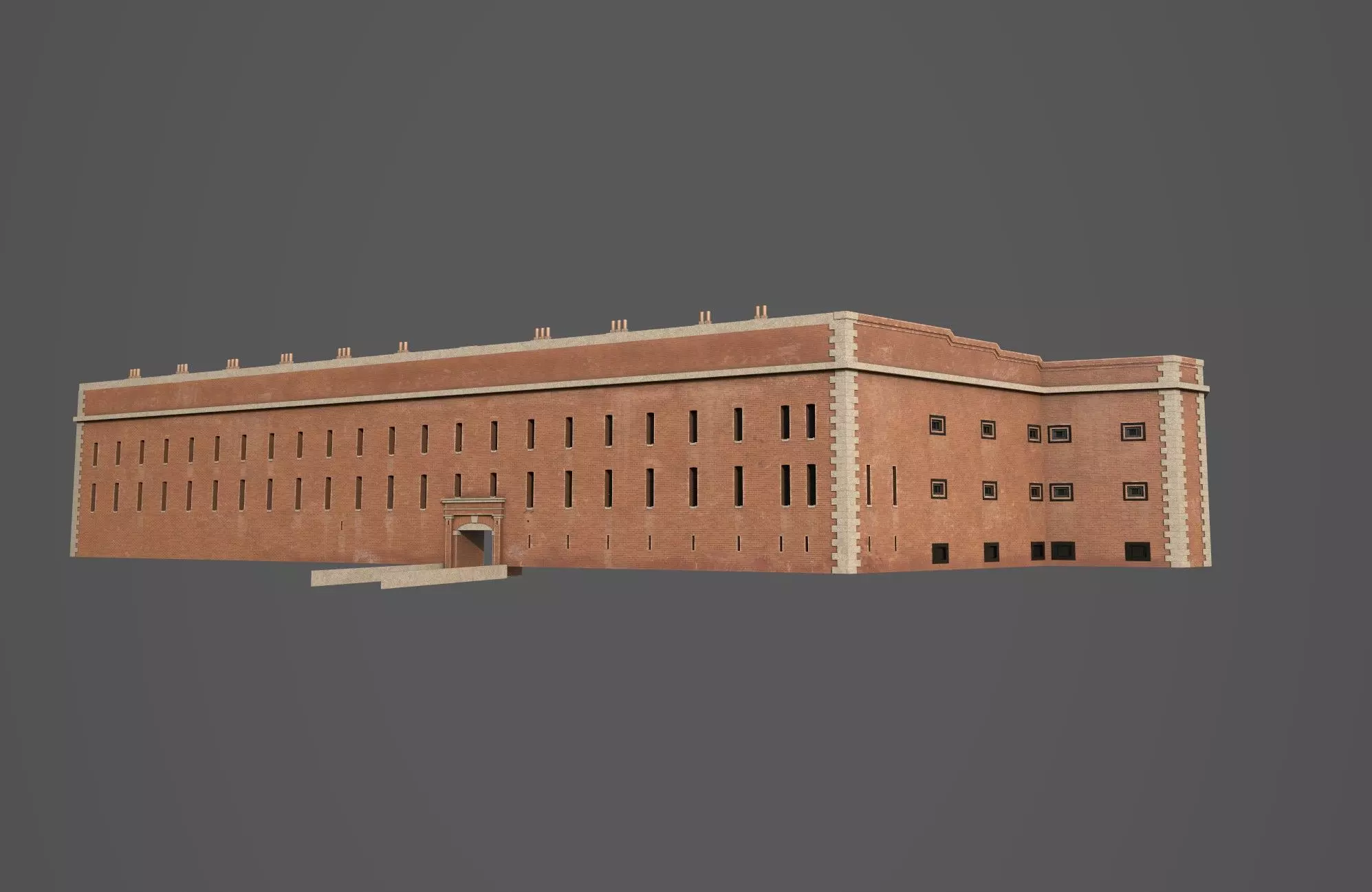 Fort Point National Site Free low-poly 3D model