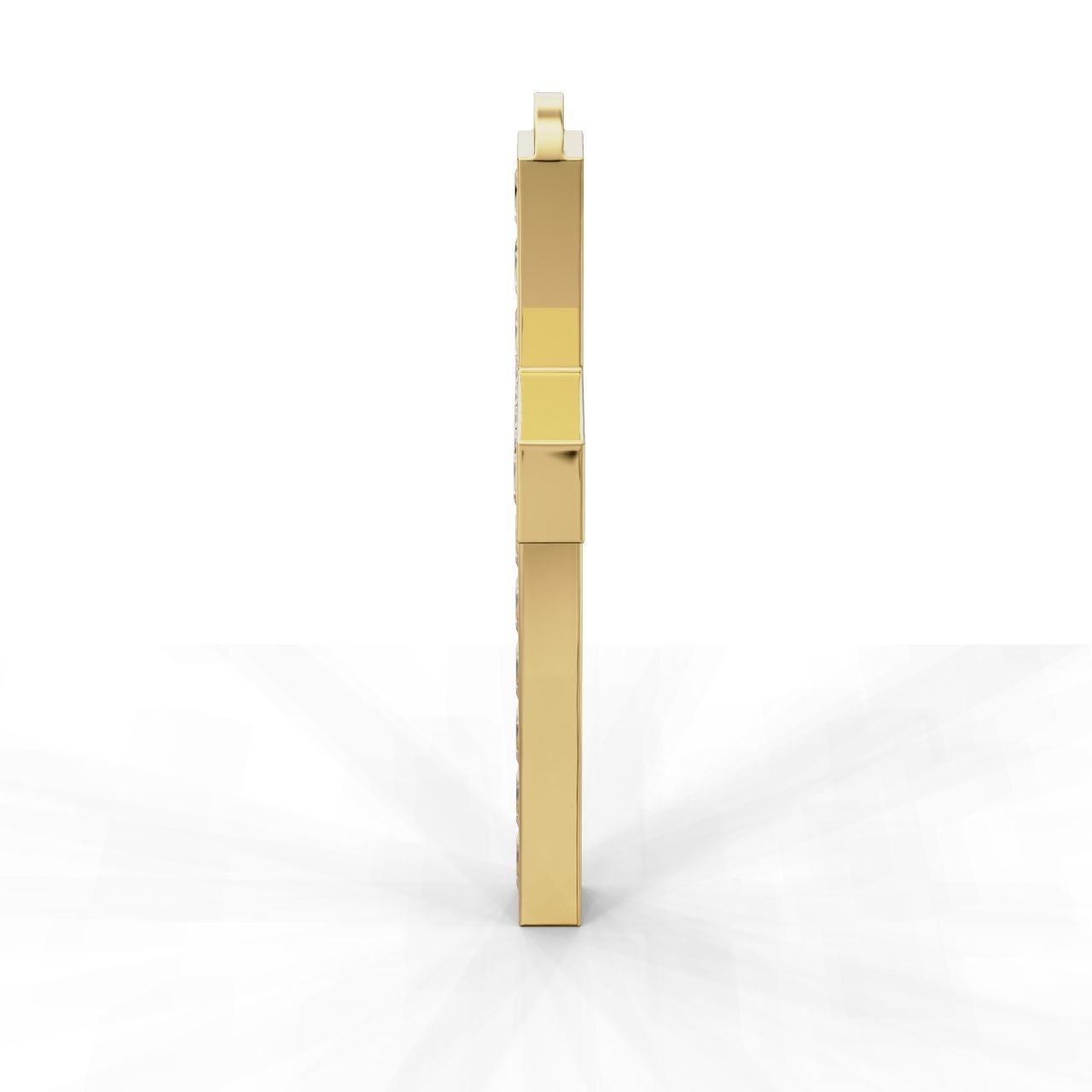 Pendant Cross Princess 3D print model_14