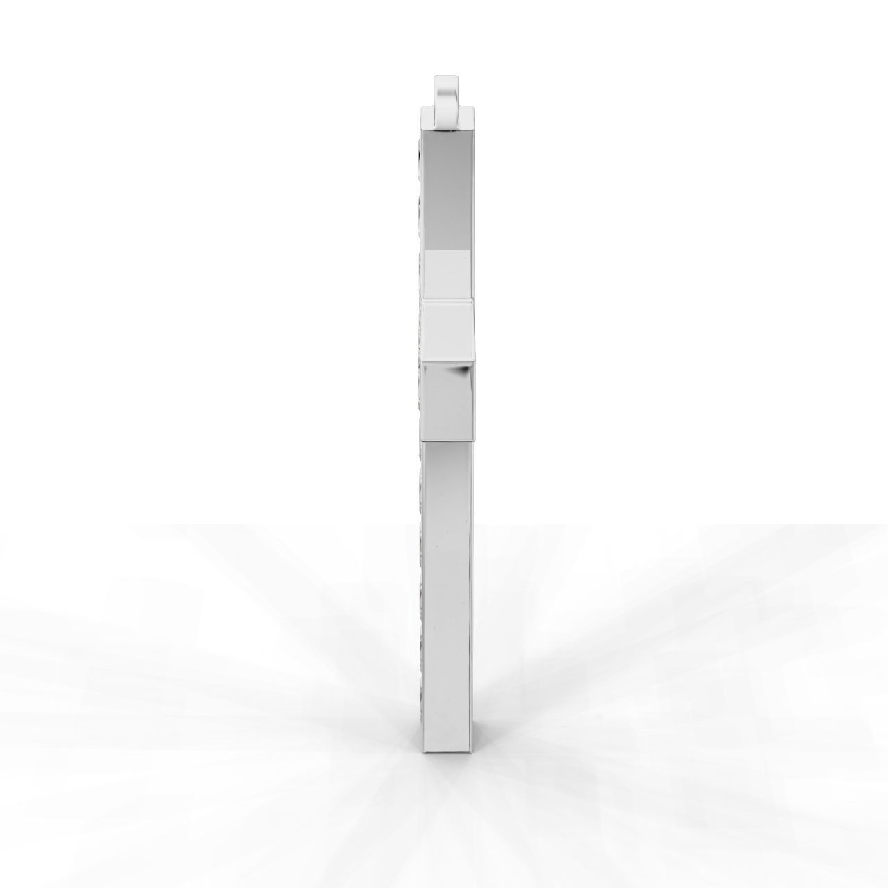 Pendant Cross Princess 3D print model_13