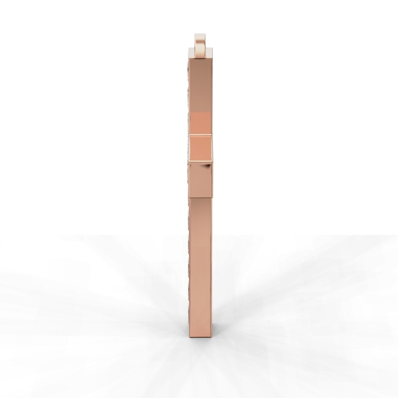 Pendant Cross Princess 3D print model_12