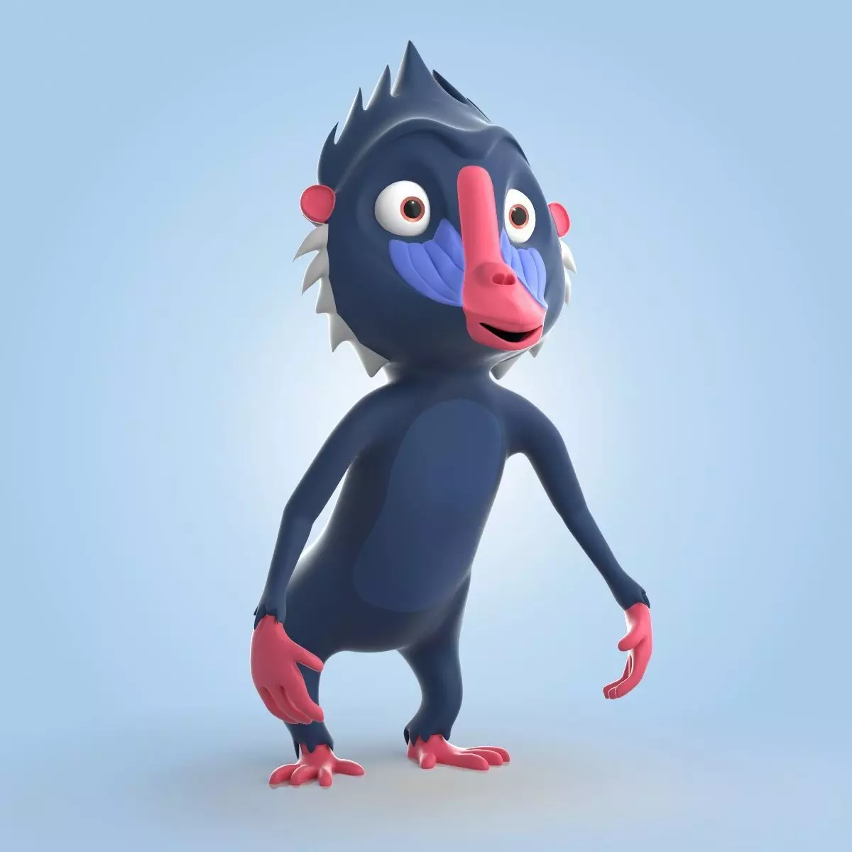 Mandrill 3D model