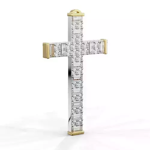 Pendant Cross Baguette  Princces