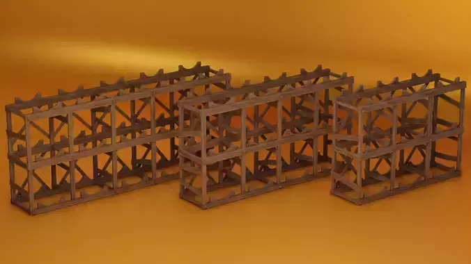 Medieval Barrel Racks