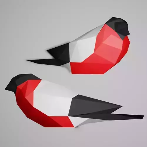 Low Poly Bird 3D model polygonal