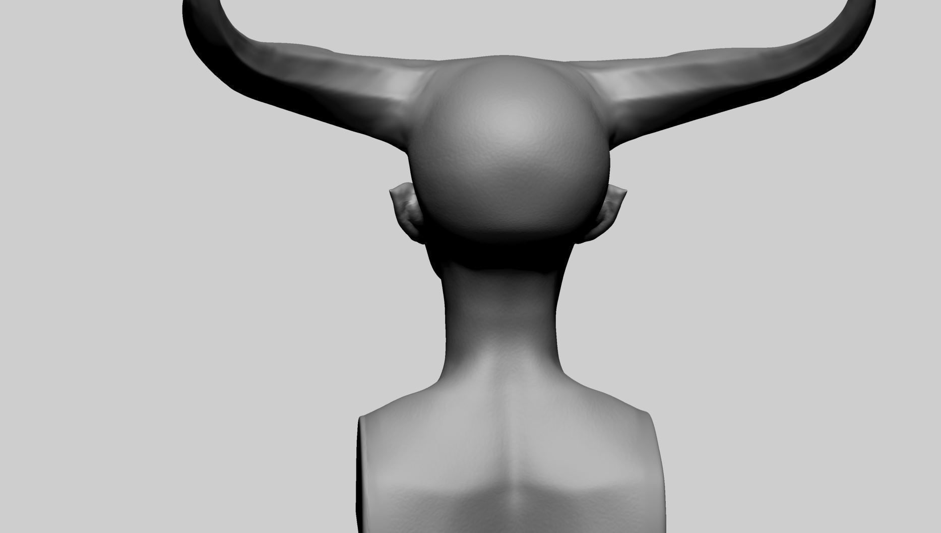Fantasy Female Head M 3D model_3