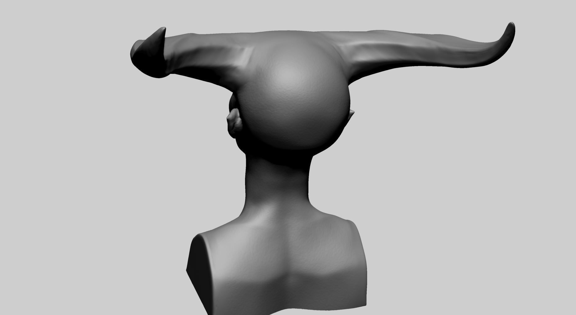 Fantasy Female Head M 3D model_4