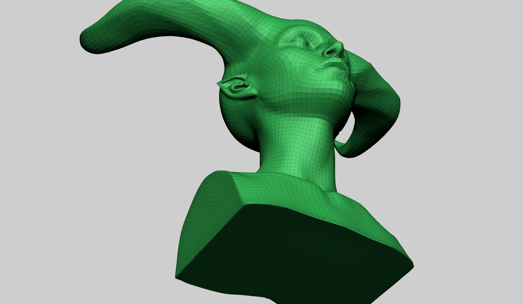 Fantasy Female Head M 3D model_13