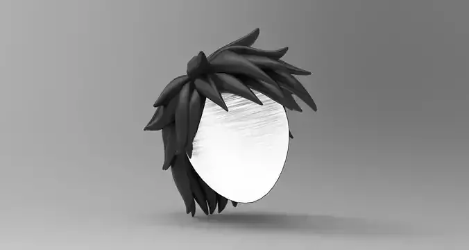 Hairstyle8 head of anime character