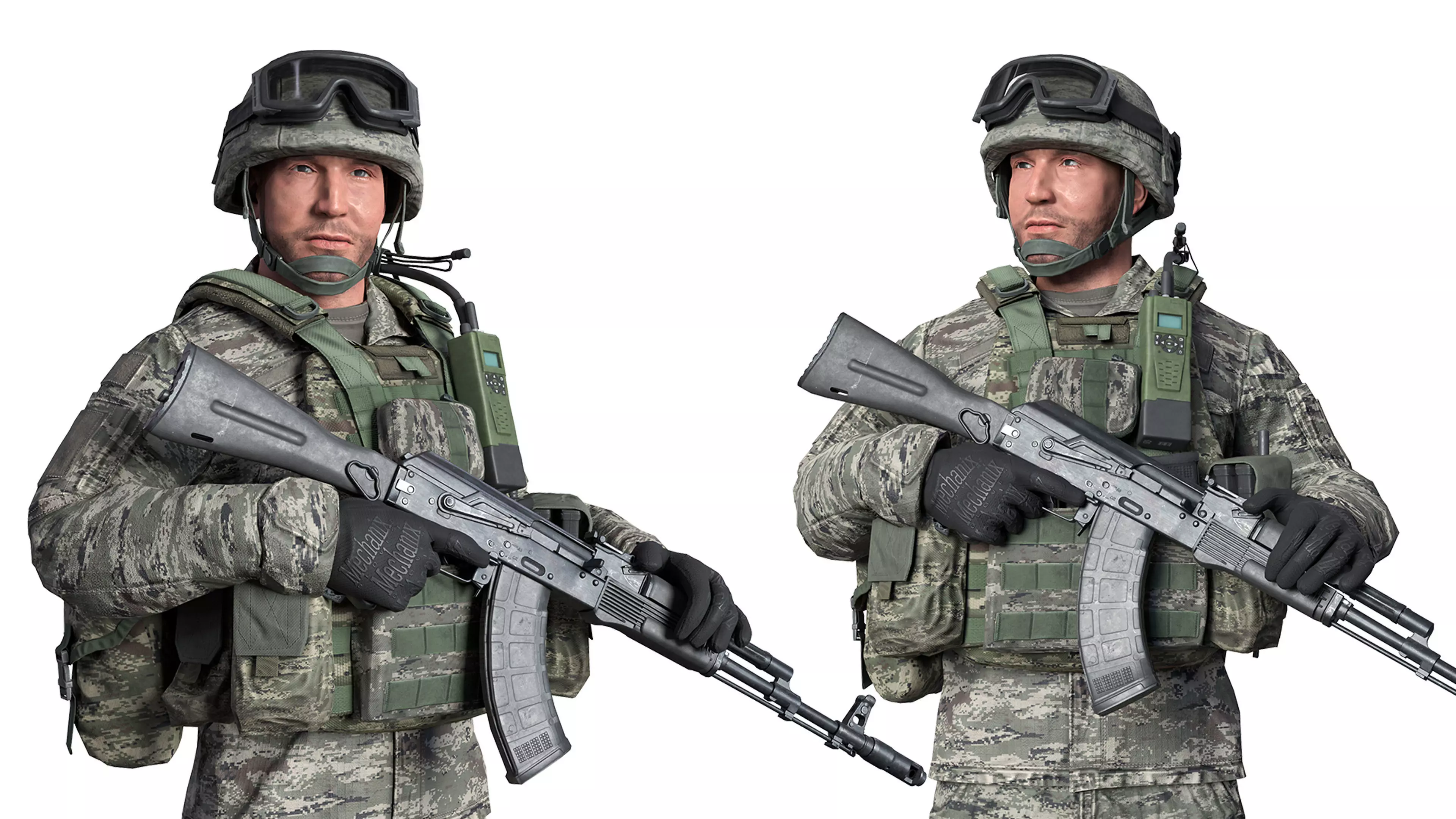 MILITARY Game Ready Croatian Soldier Character Low-poly 3D model_0