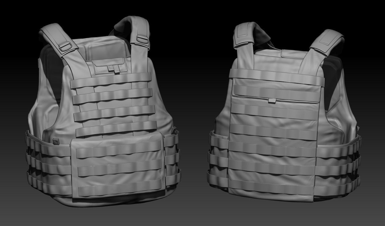 MILITARY Game Ready Croatian Soldier Character Low-poly 3D model_14