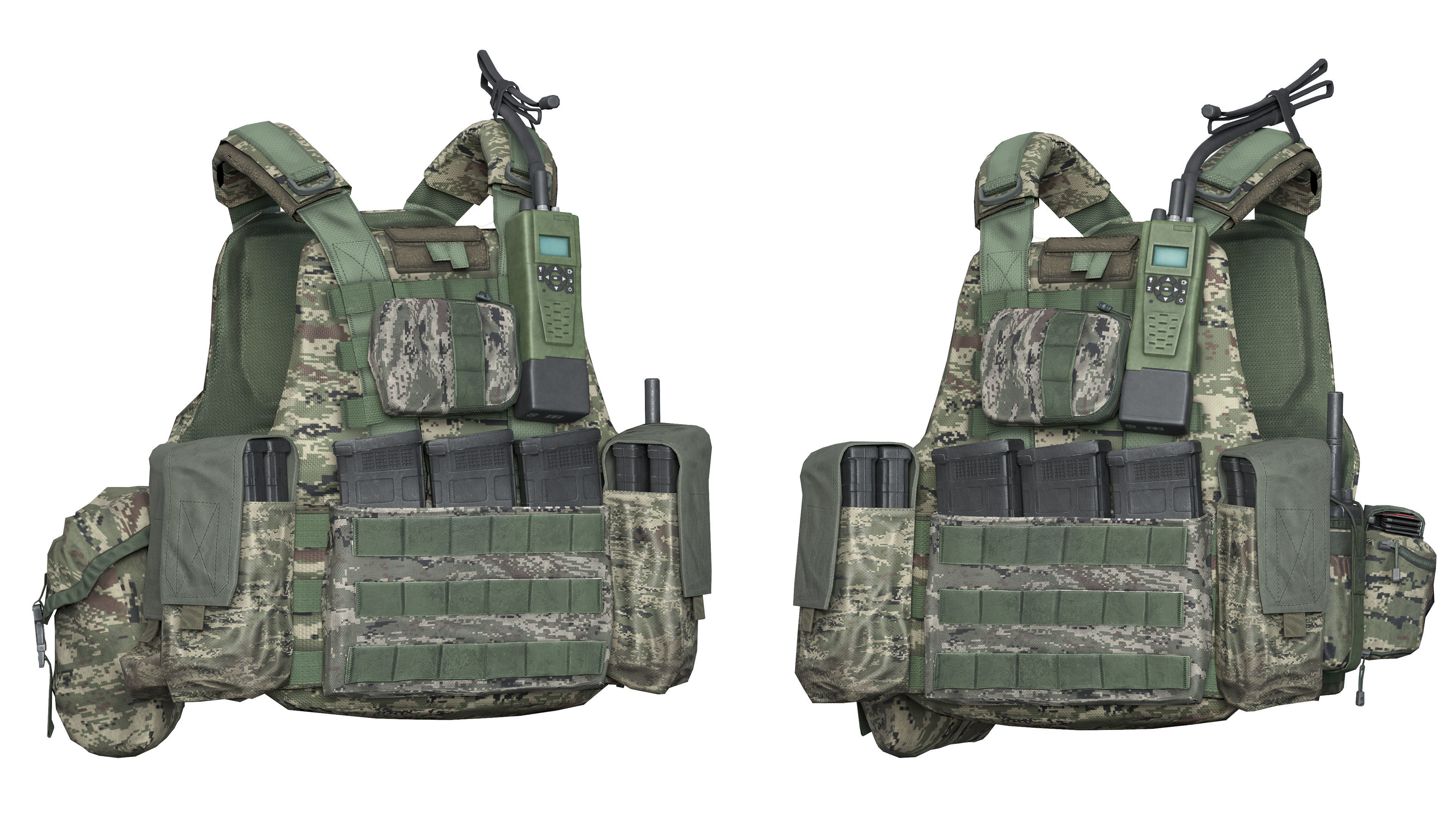 MILITARY Game Ready Croatian Soldier Character Low-poly 3D model_9