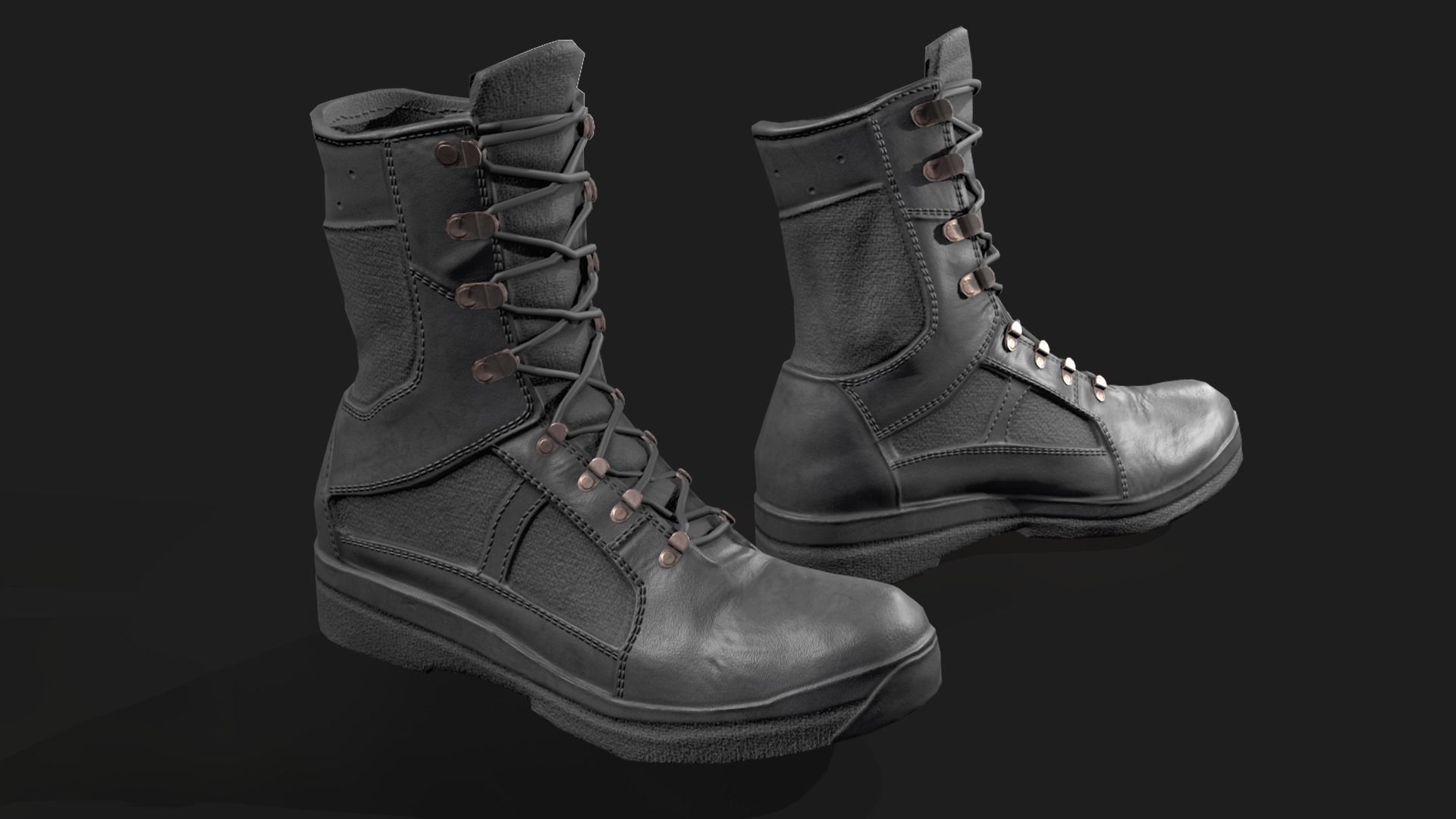 MILITARY Game Ready Croatian Soldier Character Low-poly 3D model_11