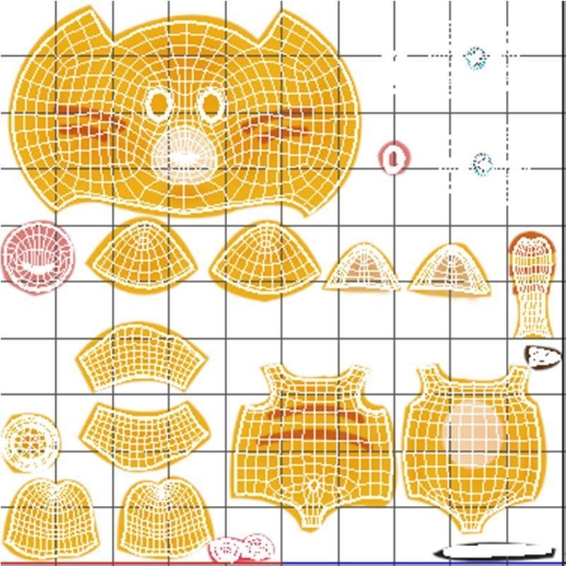 Cartoon Cat Animated Low-poly 3D model_12