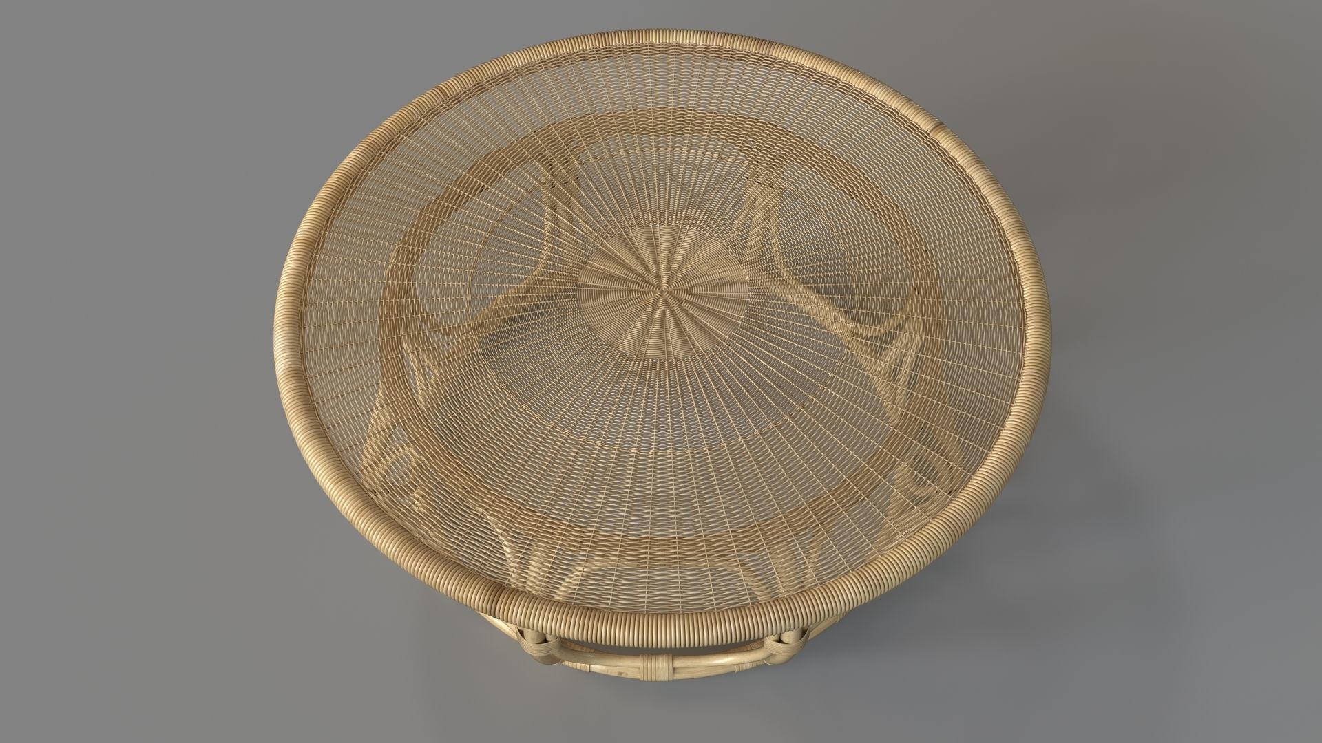 Anguilla Rattan Coffee Table 3D model_3