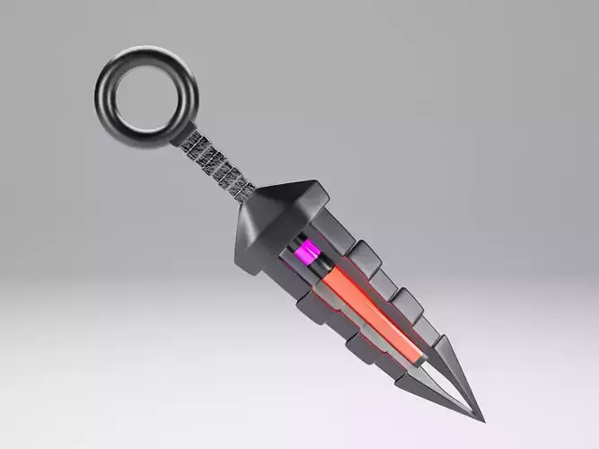 3D MODEL E4 Kunai Bomb