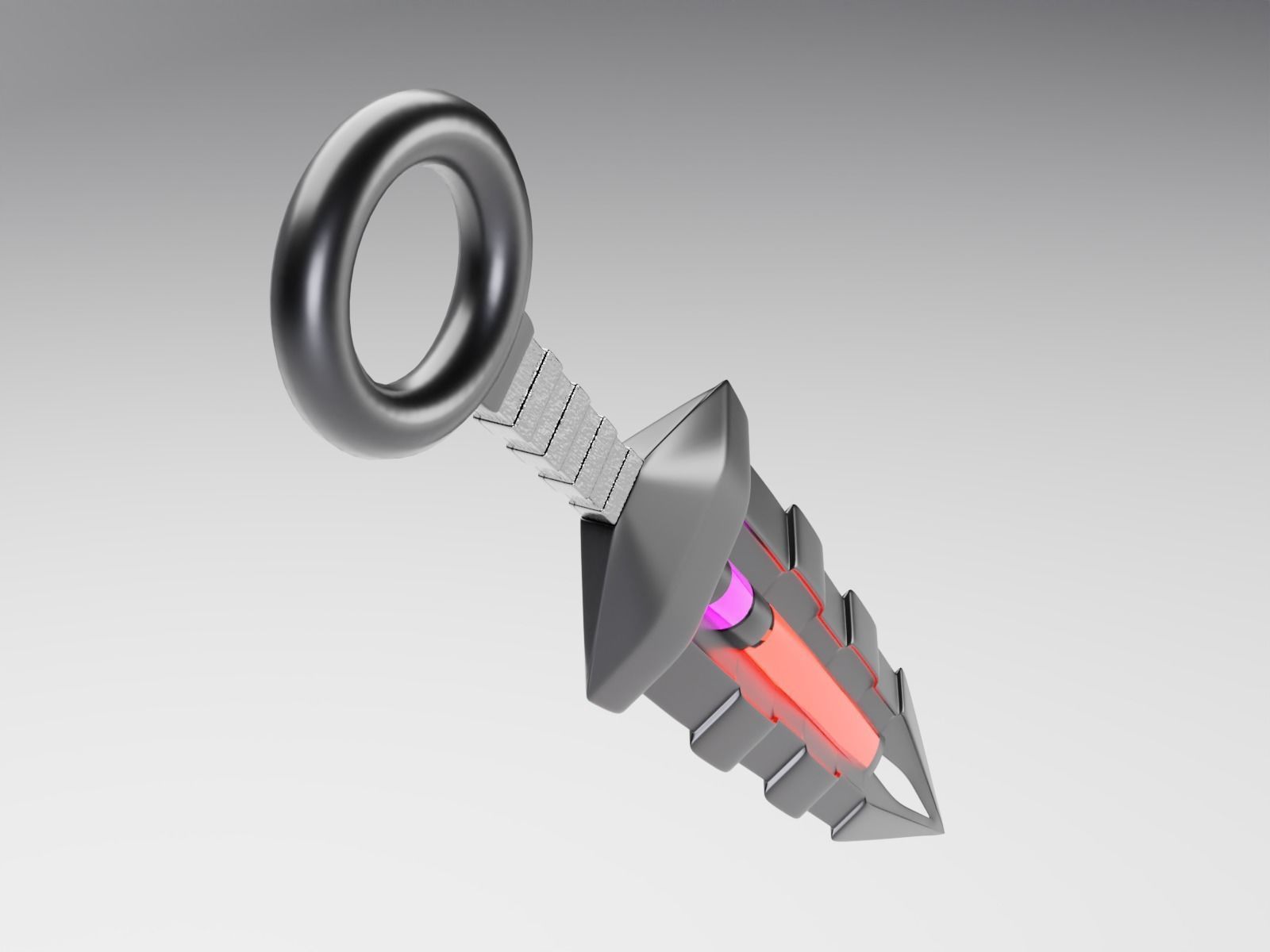 3D MODEL E4 Kunai Bomb 3D model_7