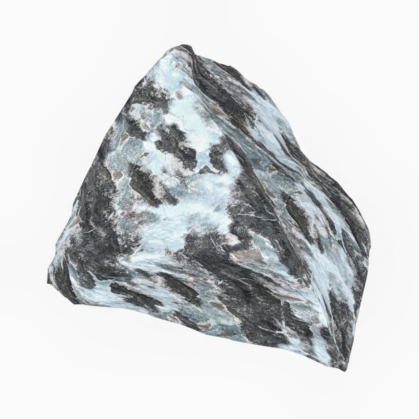 Snow Stone 03 Low-poly 3D model_3