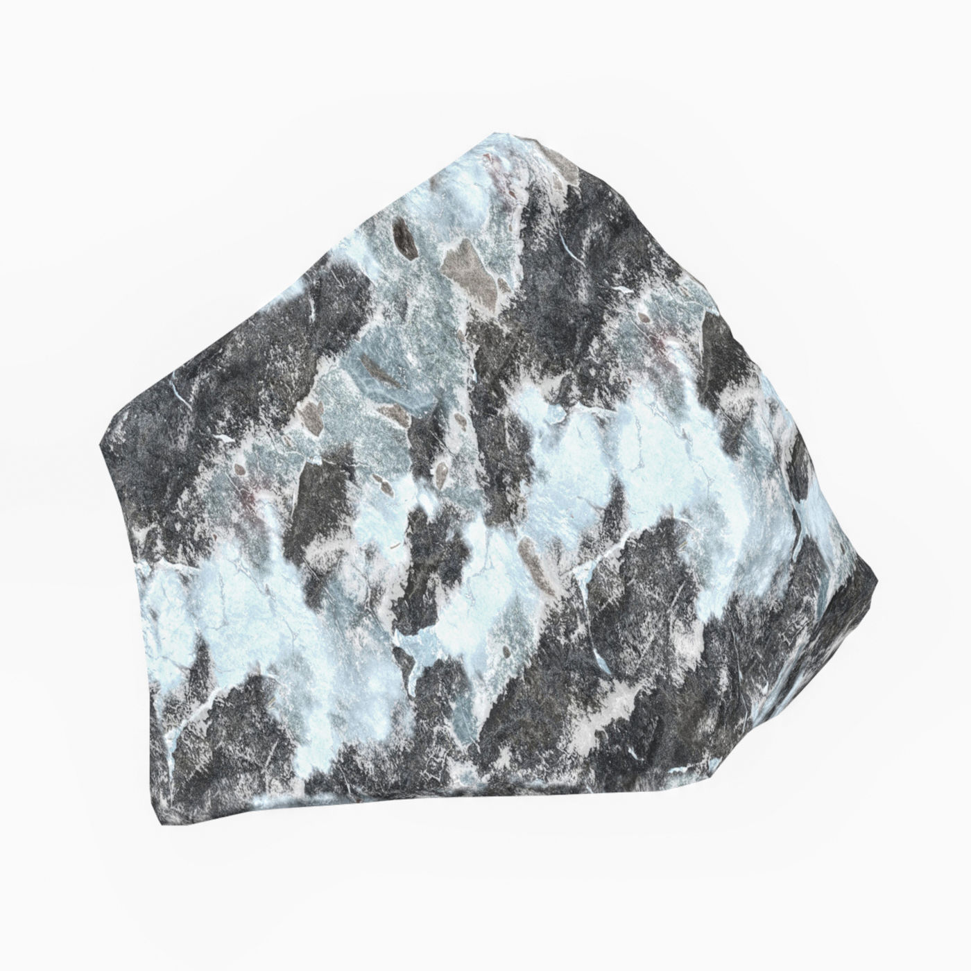 Snow Stone 03 Low-poly 3D model_2