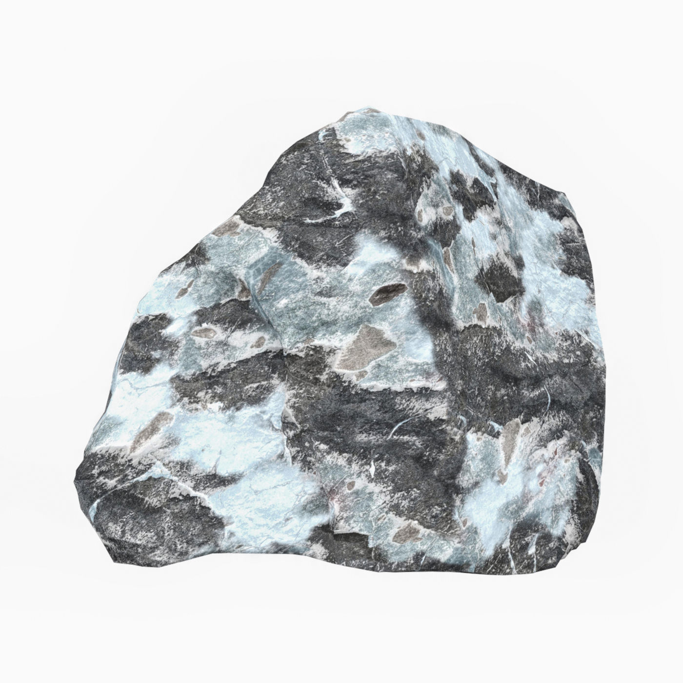 Snow Stone 03 Low-poly 3D model_1