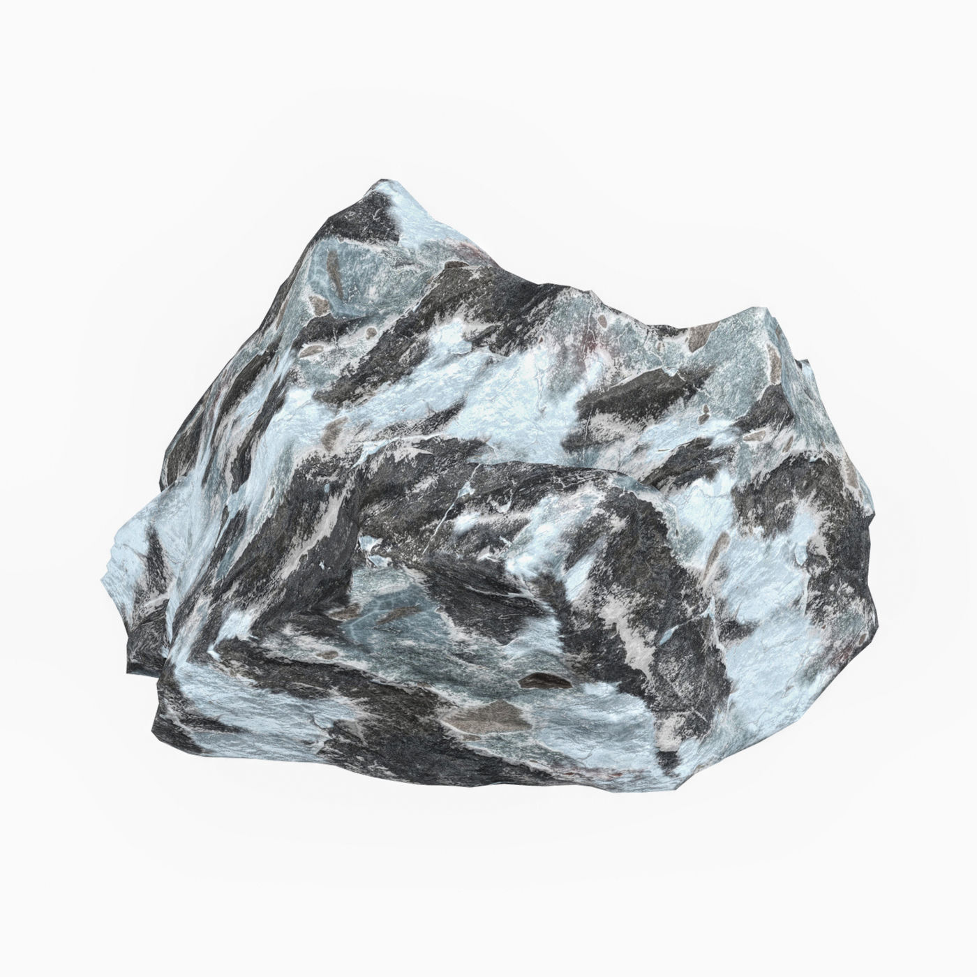 Snow Stone 05 Low-poly 3D model_1