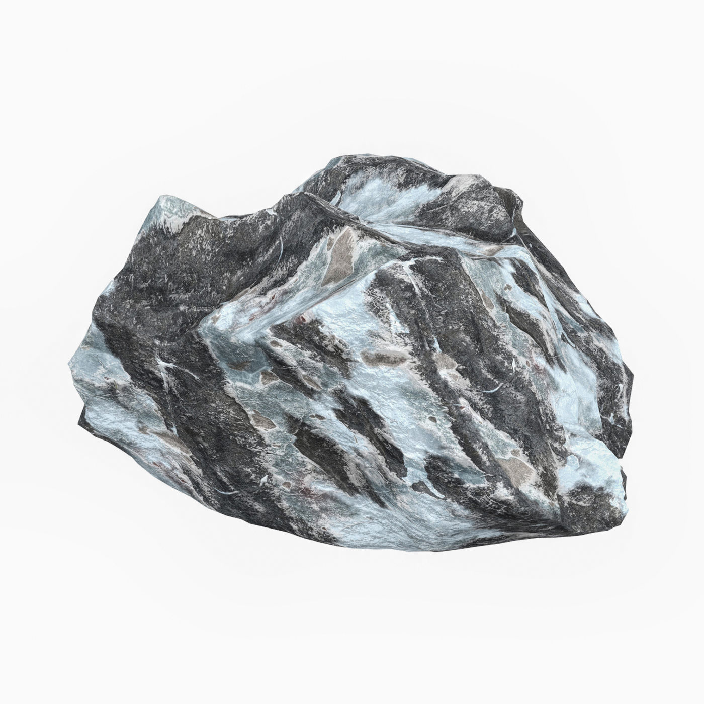 Snow Stone 05 Low-poly 3D model_2