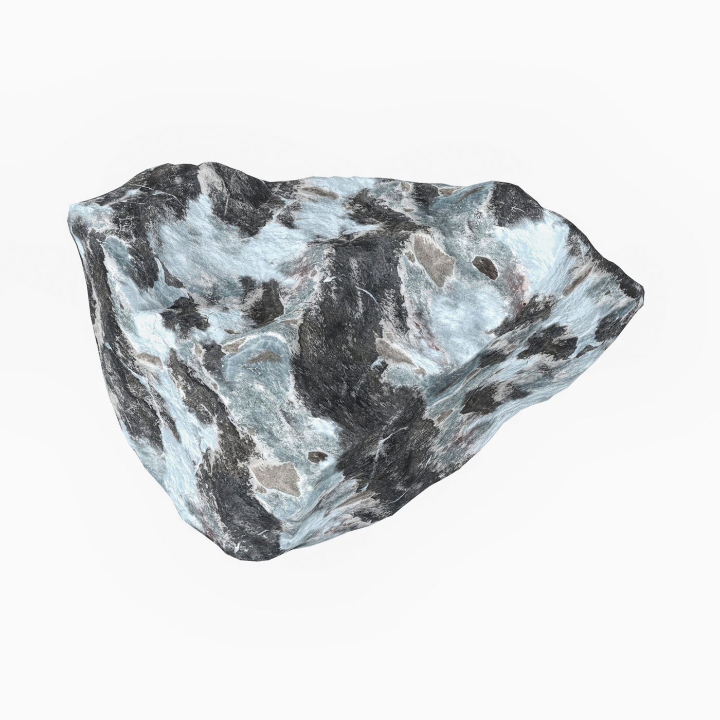 Snow Stone 05 Low-poly 3D model_3