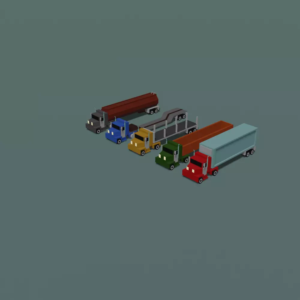 Trucks 3D model_0