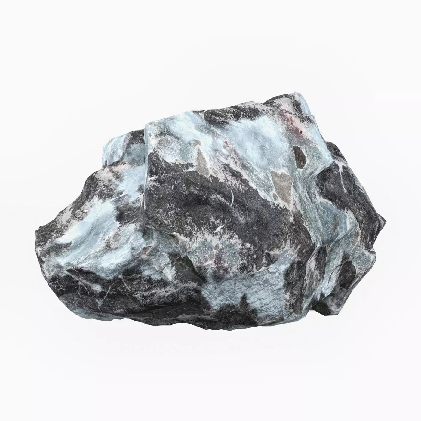 Snow Stone 07 Low-poly 3D model_0