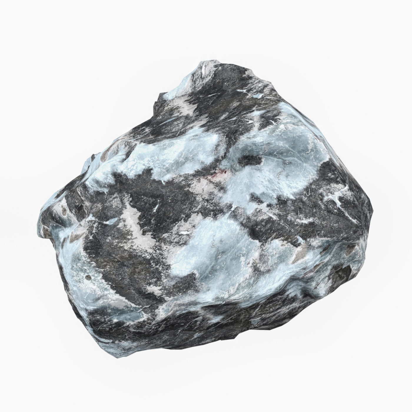 Snow Stone 07 Low-poly 3D model_2