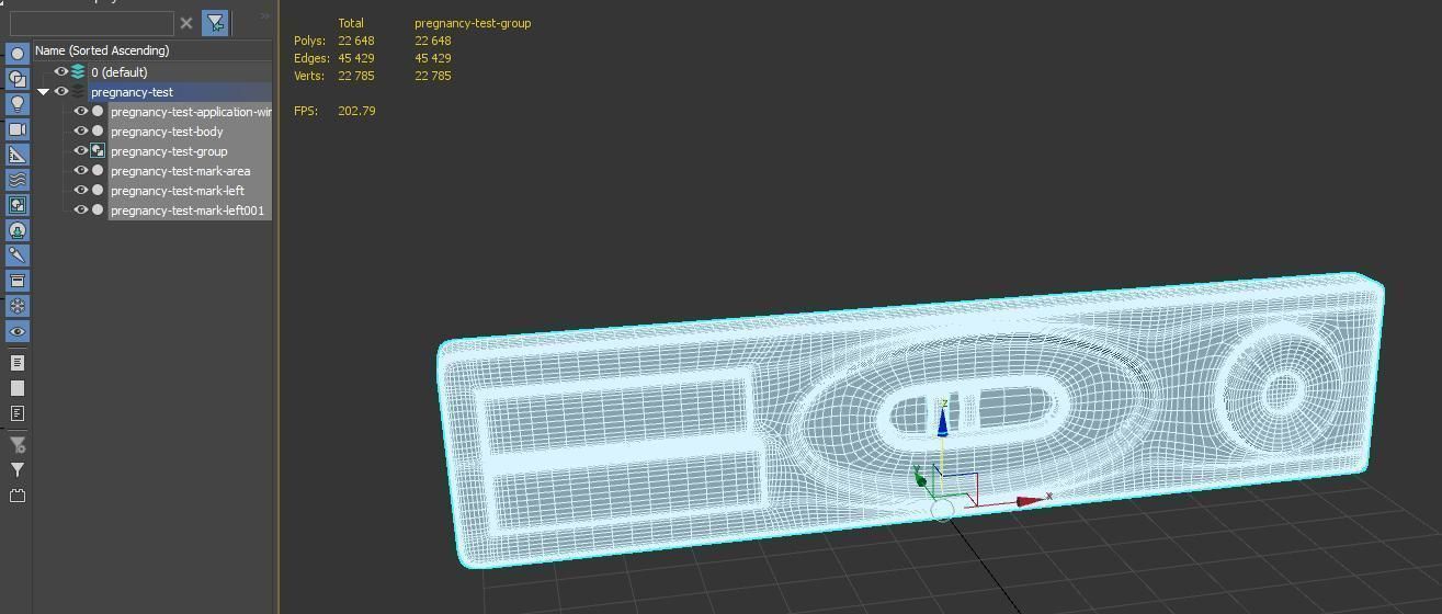 Pregnancy test 3D model_2
