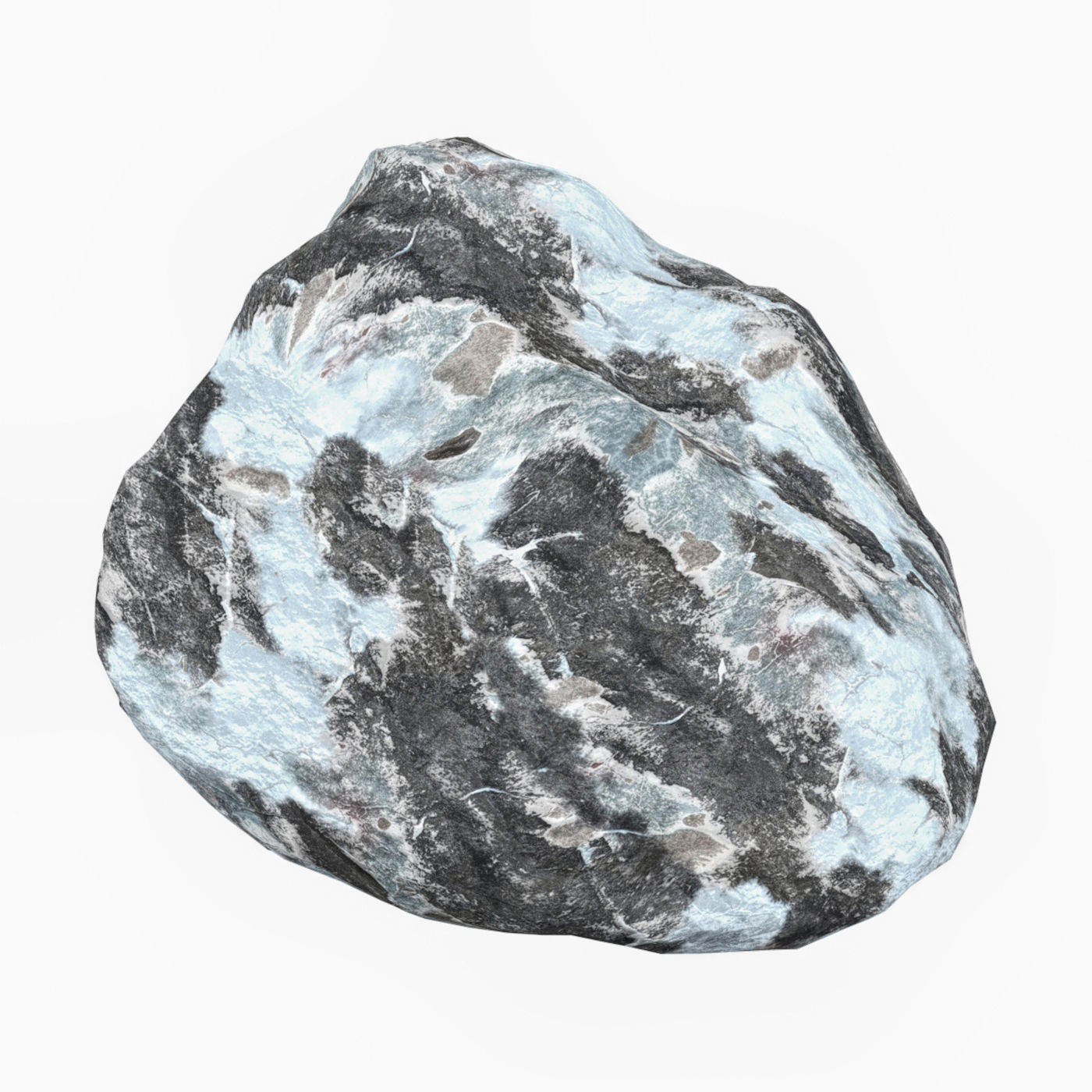 Snow Stone 08 Low-poly 3D model_2