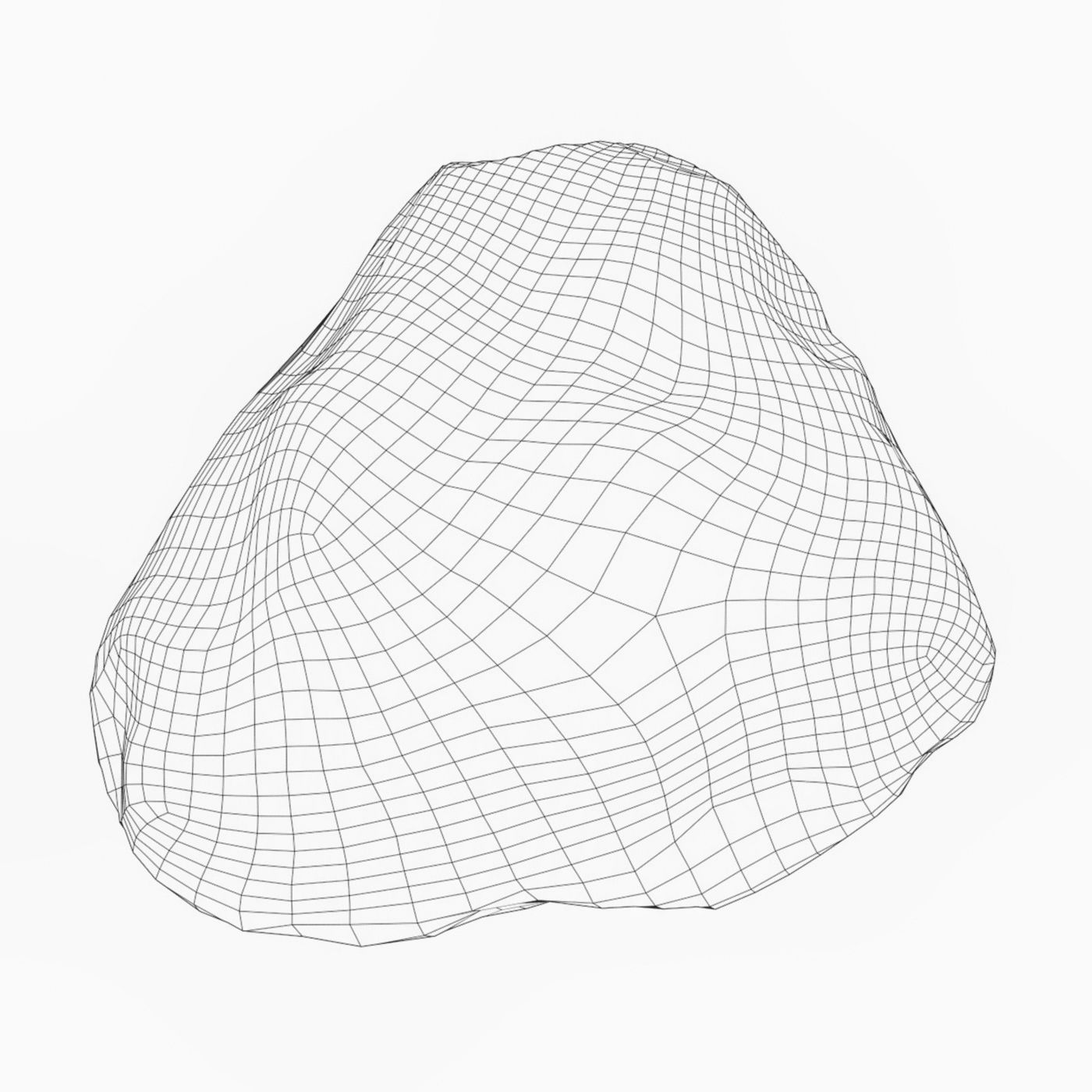 Snow Stone 08 Low-poly 3D model_4