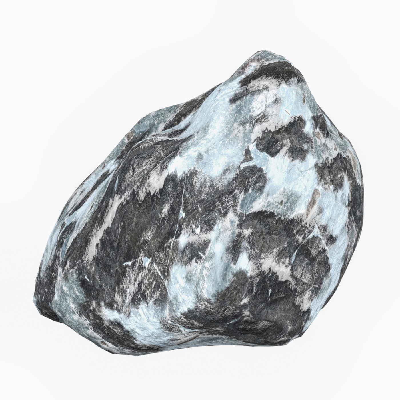 Snow Stone 08 Low-poly 3D model_1