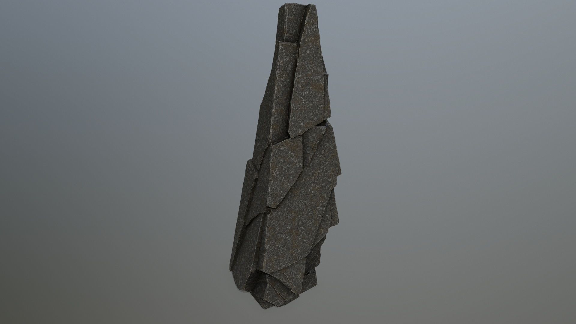 cliff rocks Low-poly 3D model_8