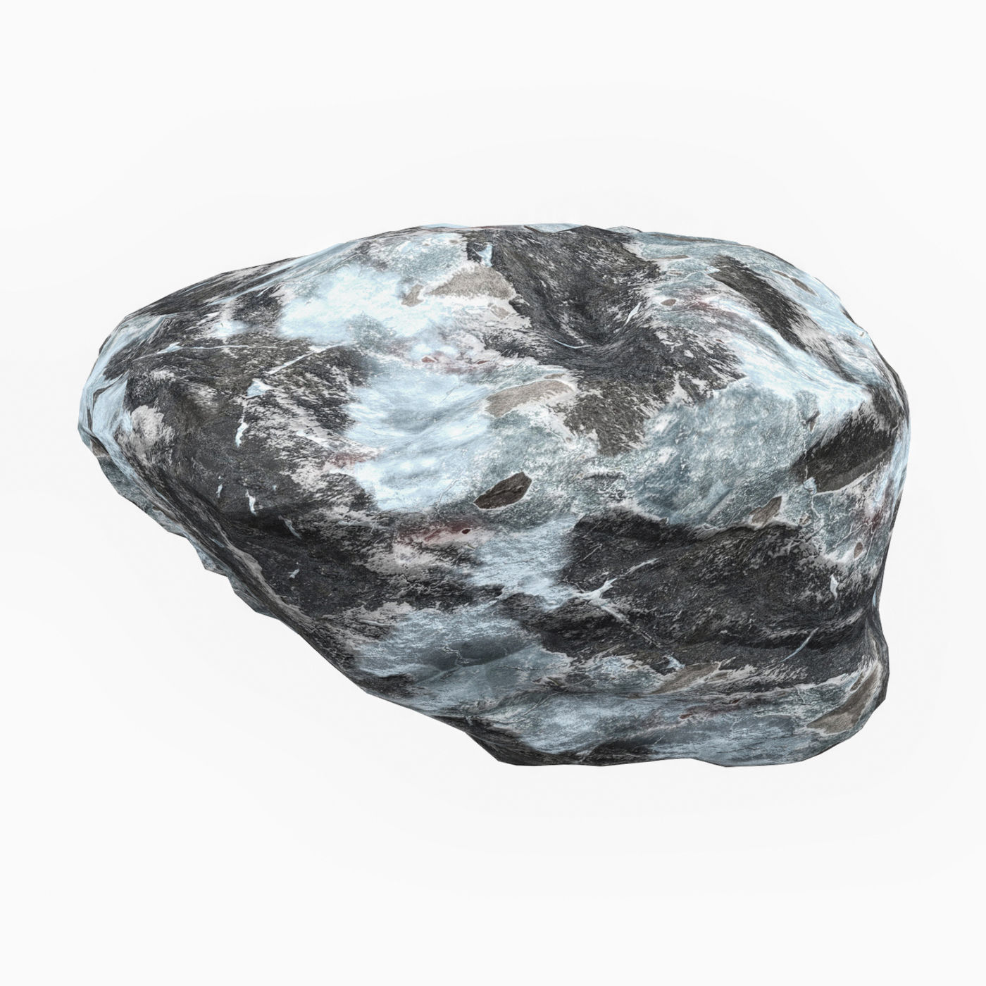 Snow Stone 09 Low-poly 3D model_1