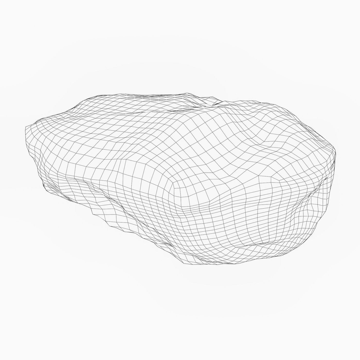 Snow Stone 09 Low-poly 3D model_4