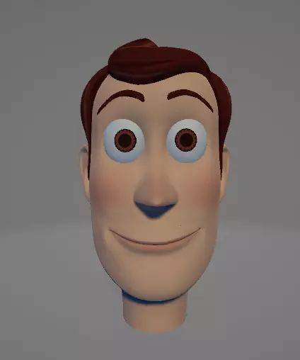 WOODY HEAD MOVIE ACCURATE TOY STORY 3D print model_0