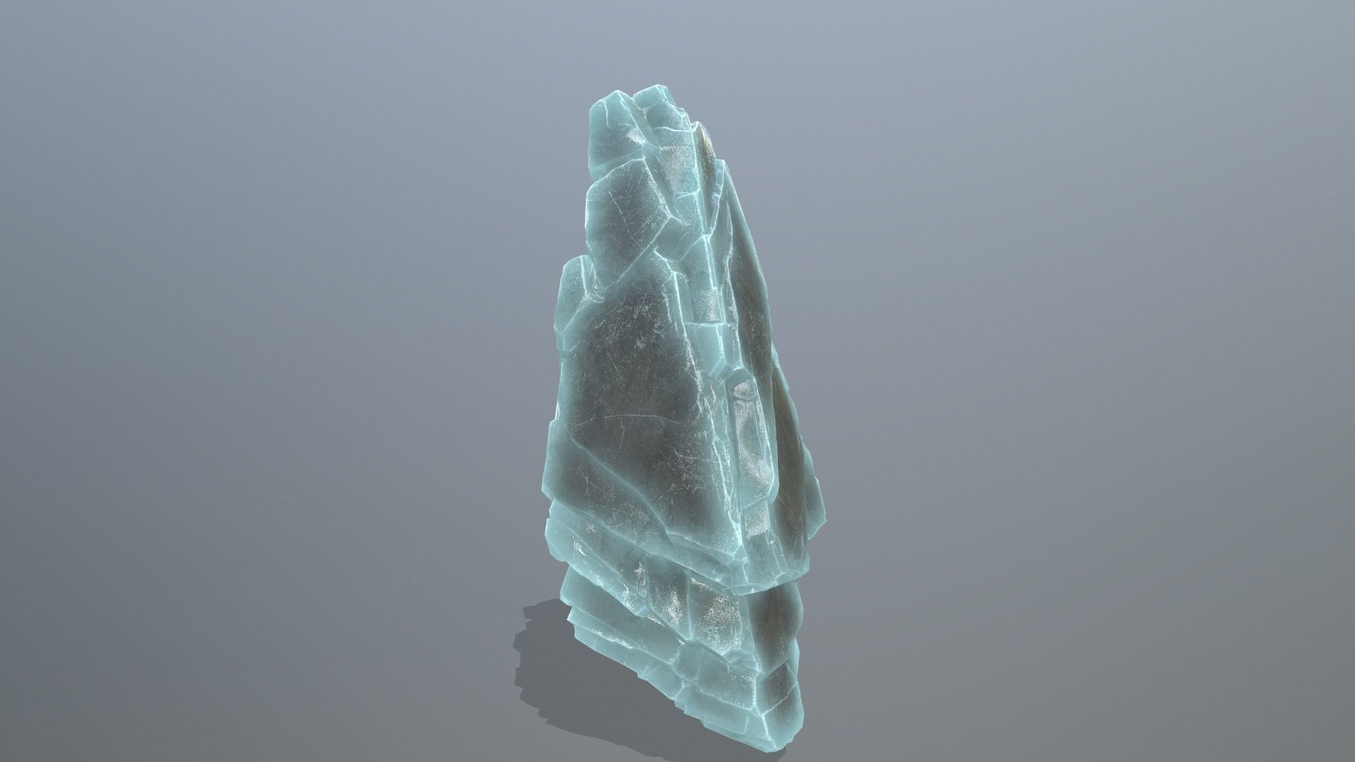 ice rocks Low-poly 3D model_9