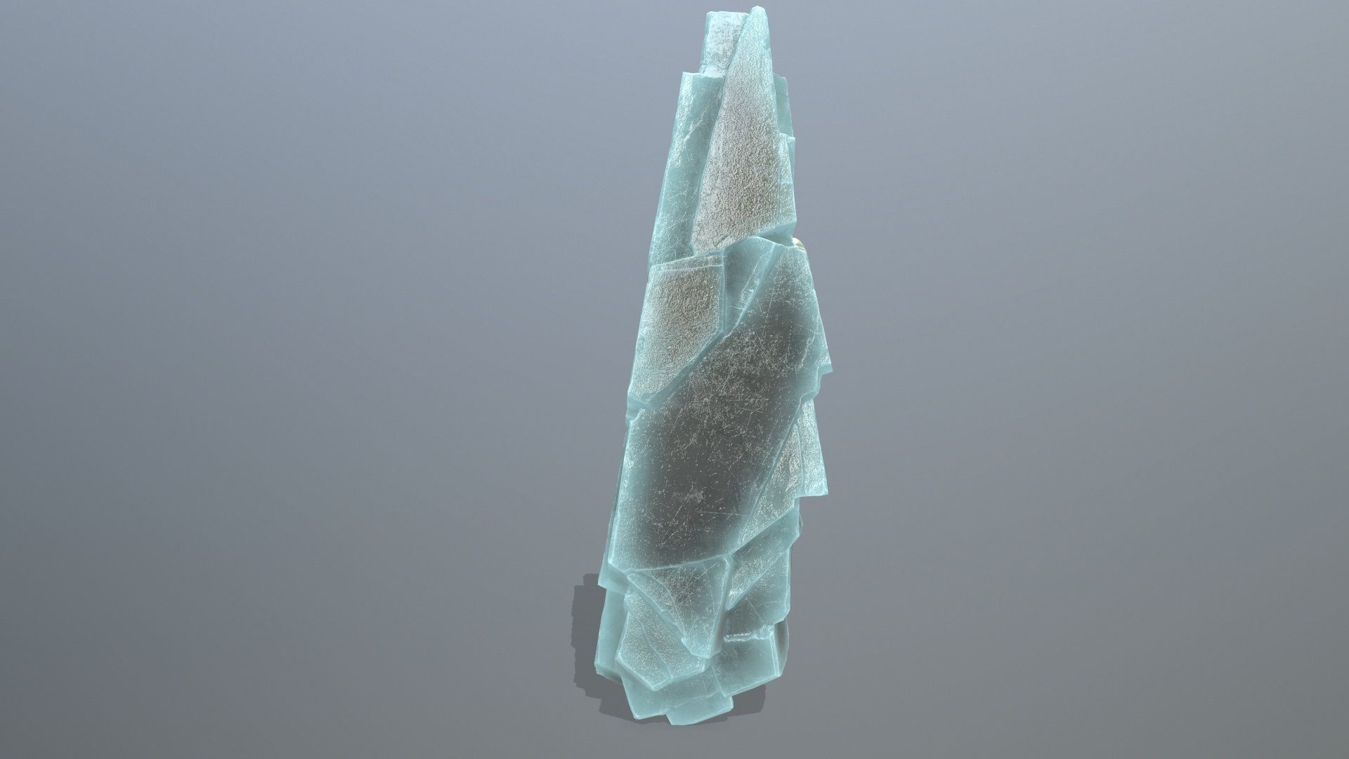 ice rocks Low-poly 3D model_6