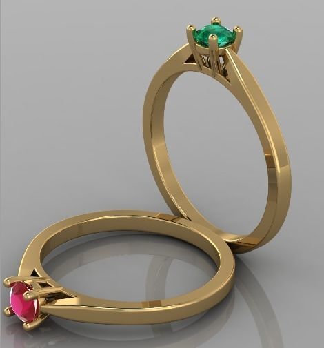 Wedding Rings 3D print model 3D print model_5