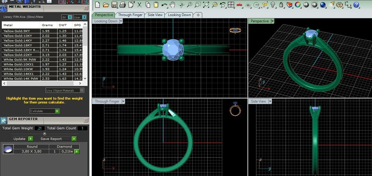 Wedding Rings 3D print model 3D print model_4
