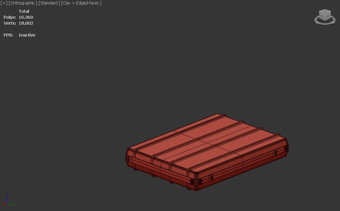 Vehicle Top Tent Model Low-poly 3D model_13