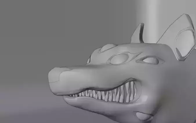 The Kitsune Akuma 3D model