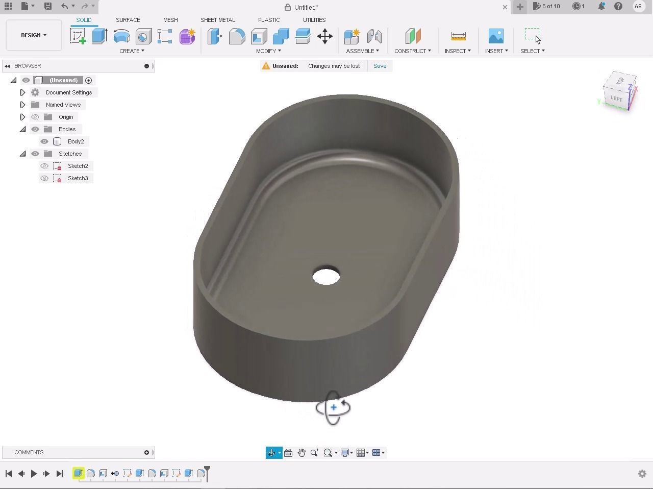 basin oval 3D model_4