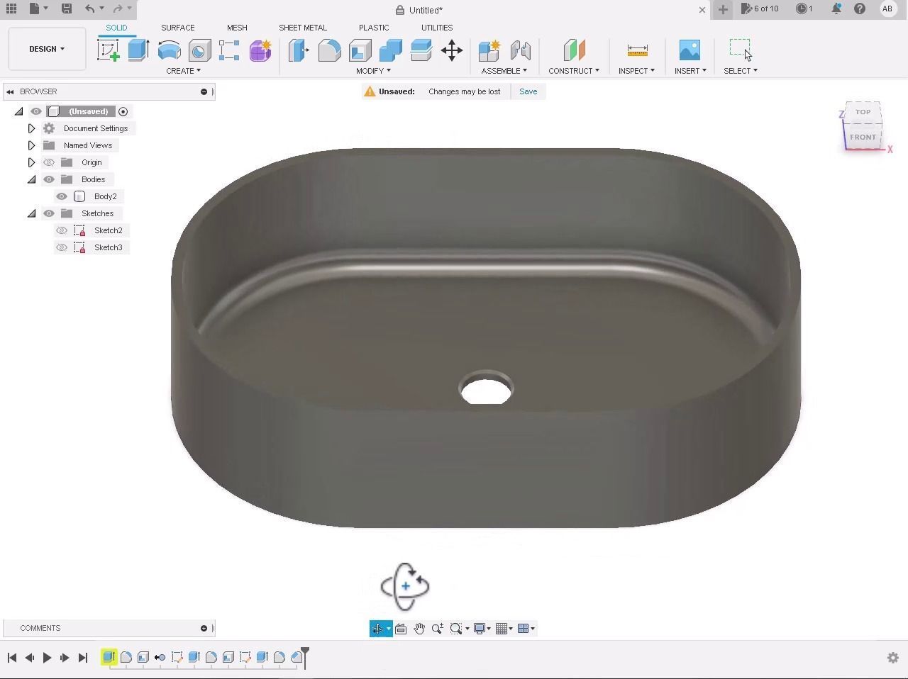 basin oval 3D model_7