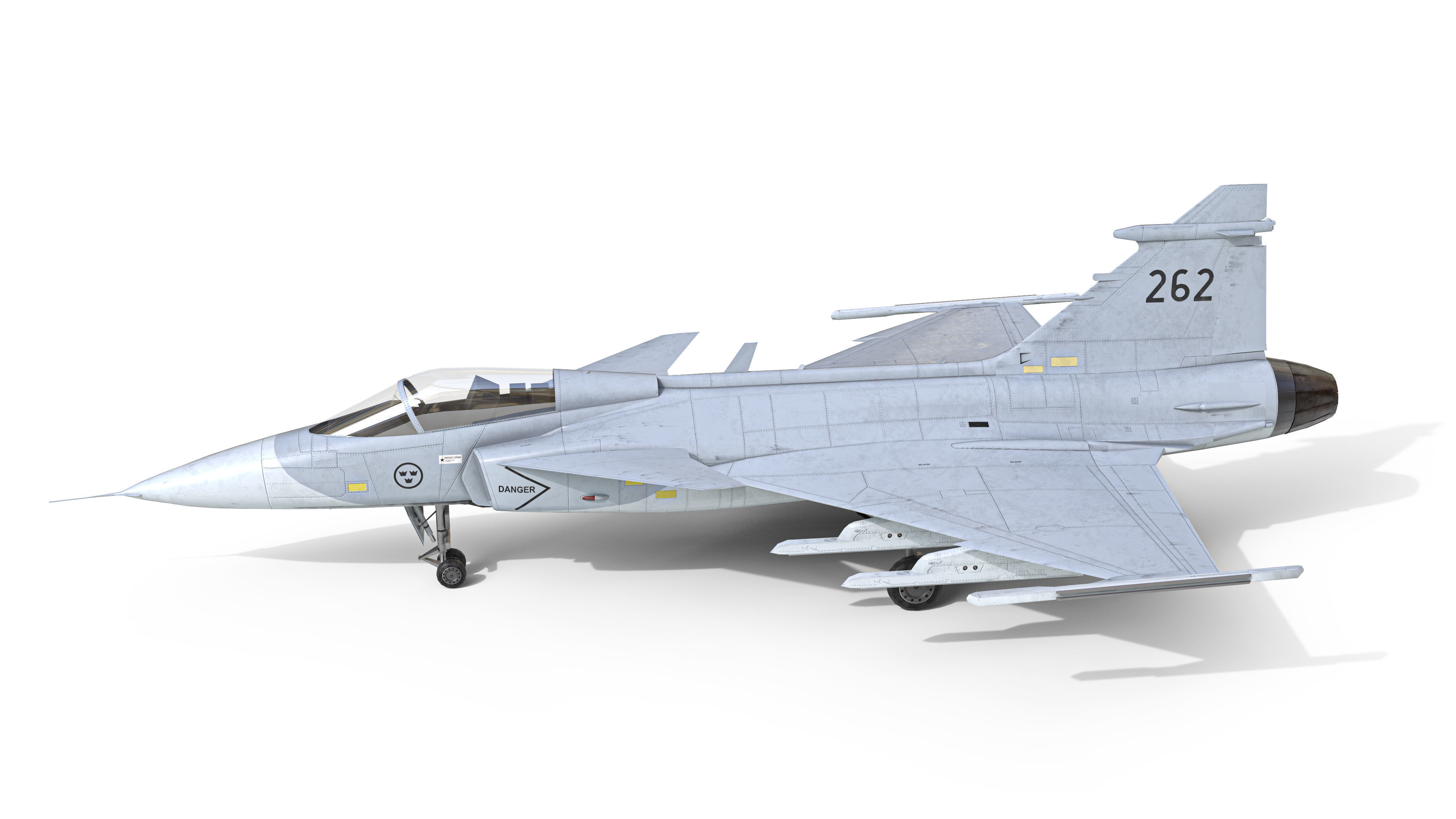Saab JAS 39 Gripen Low-poly 3D model_15