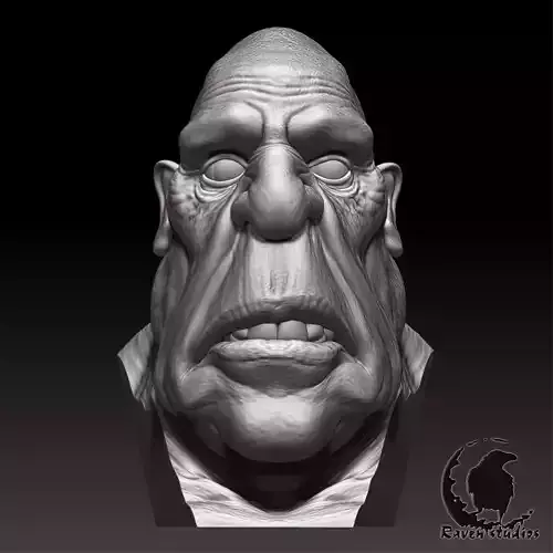 HD HEAD GIANT HEAD 3D print model HD HEAD GIANT HEAD 3D print model